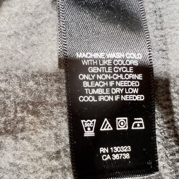 Kenneth Cole New York Fleece Full Zip Jacket Men's Large Black Contrast Puffer - Picture 7 of 14